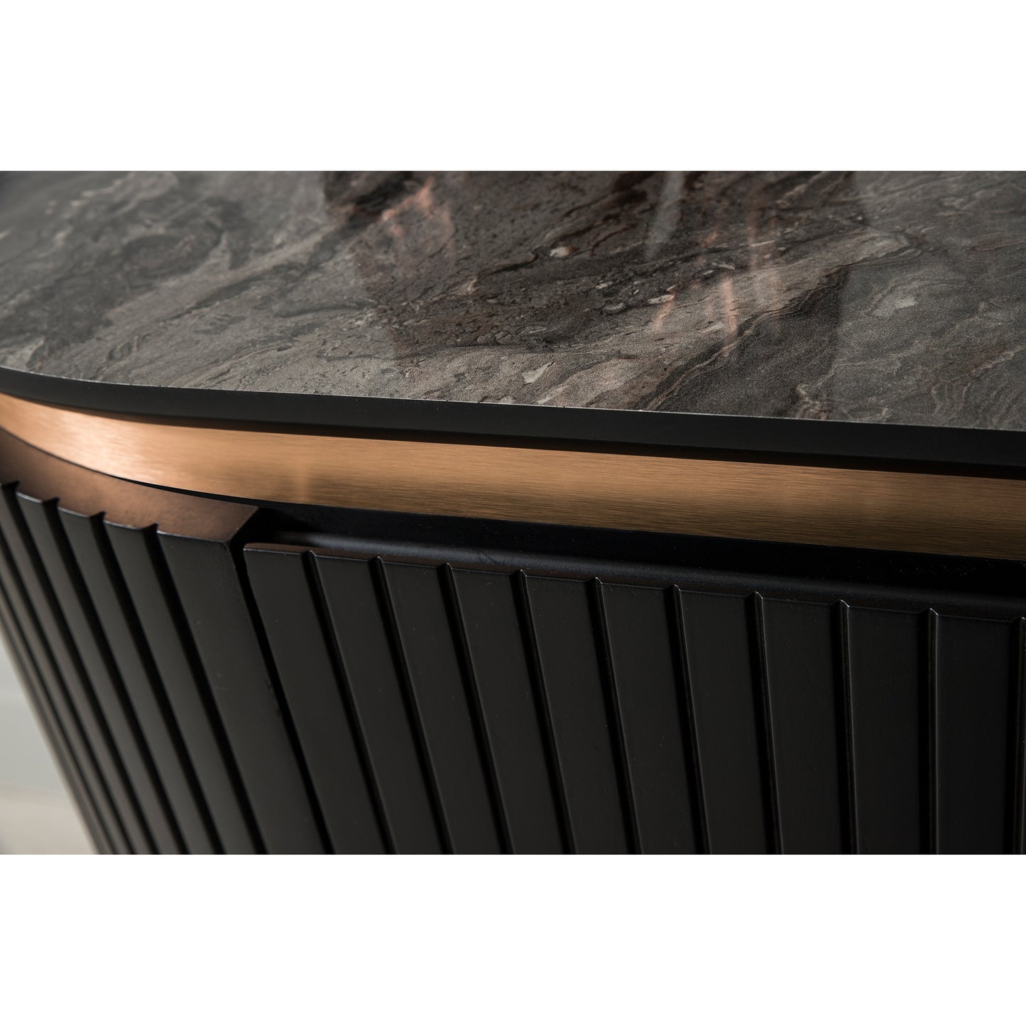 Kuka Tesla Black & Bronz Yemek Odası Takımı