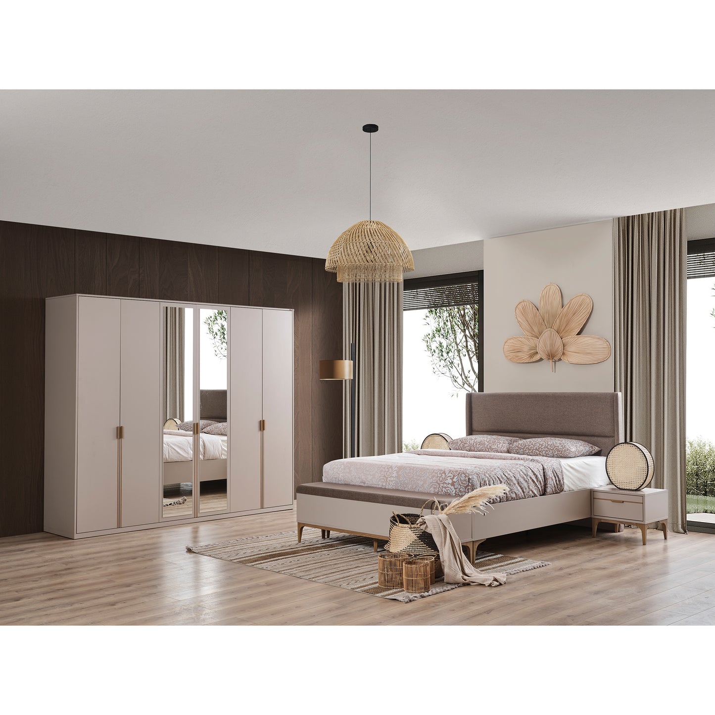 Nova Yatak Odası Takımı V1 (180 cm Karyola)