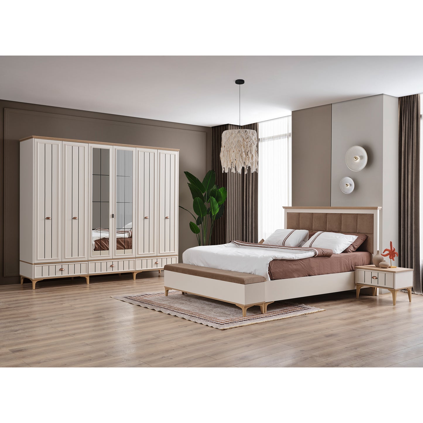 Bella Yatak Odası Takımı V1 (180 cm Karyola)