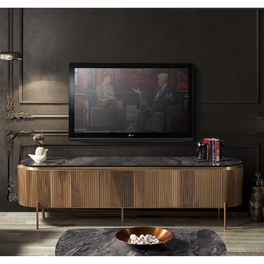 Kuka Tesla Ceviz & Bronz Tv Ünitesi